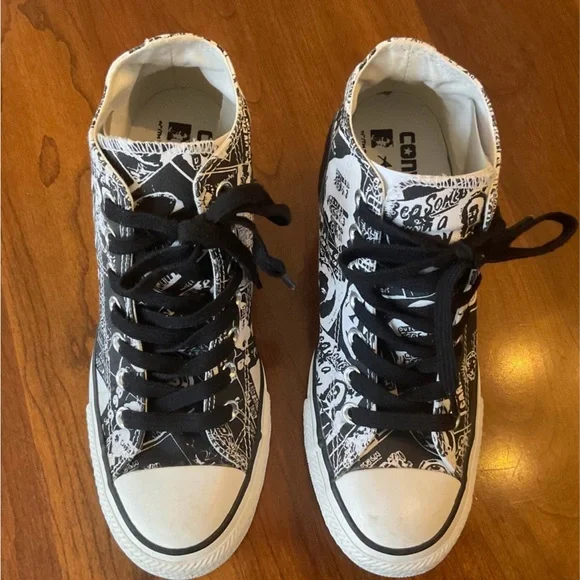 Converse All Star x Andy Warhol Lux Wedge Women's Sneakers 7.5 - Picture 4 of 6